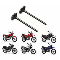 Kit Par Válvulas Admissão Escap Honda Titan Fan160/ Bros160