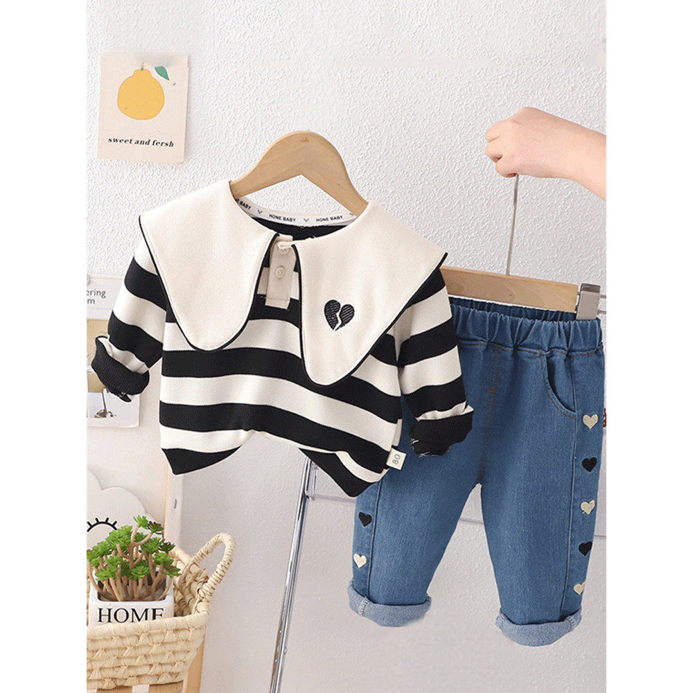 Meninas roupas de outono 2025 novo estilo moda crianças roupas bebê outono crianças roupas um ano de idade bebê primaver