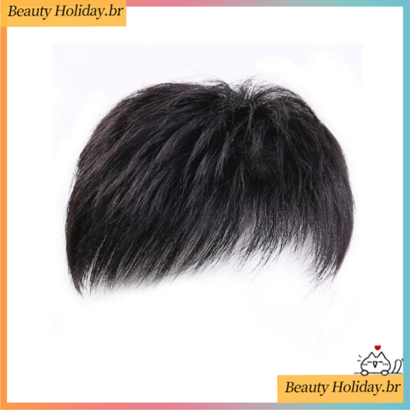 Peruca De Cabelo Humano Grosso , Cabeleira Protética De Substituição Patch De Natural Masculina , Com Em Torno