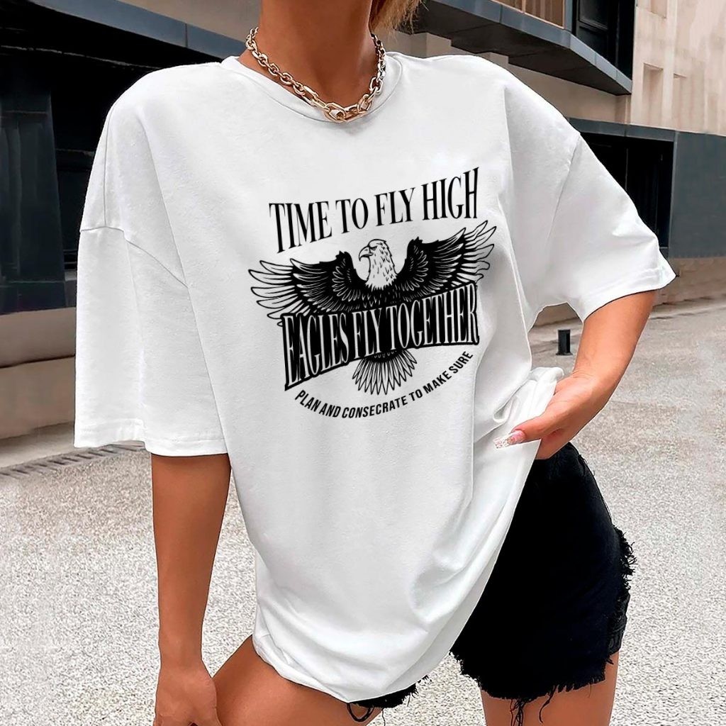 Camiseta Premium FLY HIGH Blusa Camisa 100% Algodão