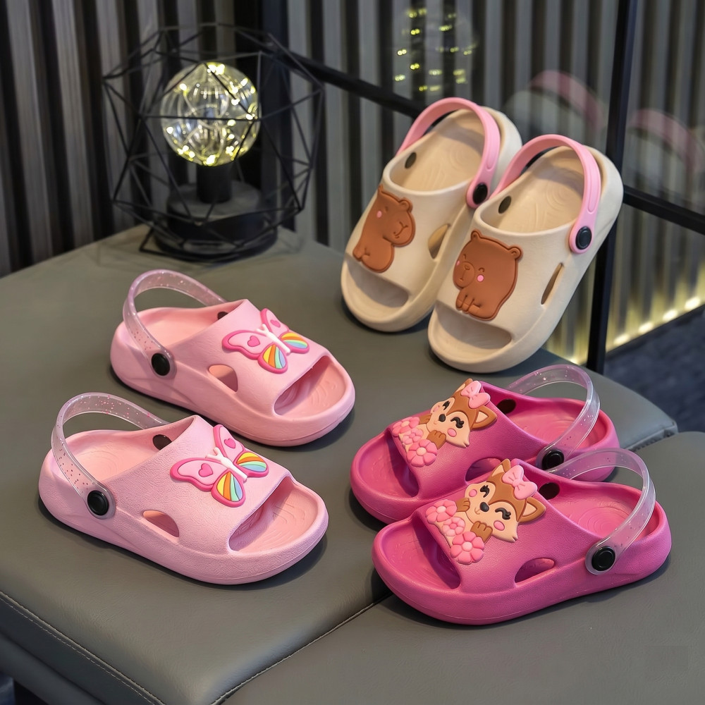 Sandália Infantil Nuvita Babuche Kids Leve Confortável Com Personagens Menina Promoção Super Macio