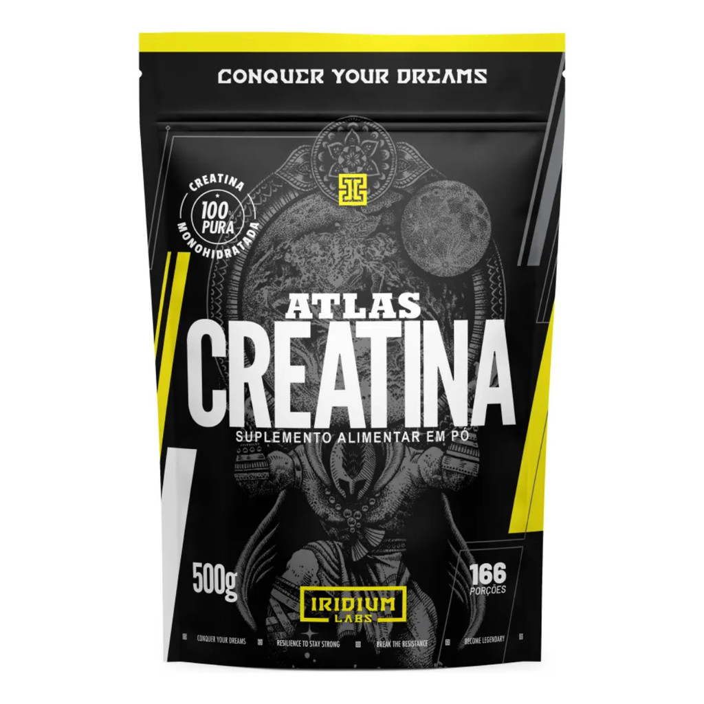 Creatina Atlas Monohidratada 500g - 100% Pura - Iridium Labs
