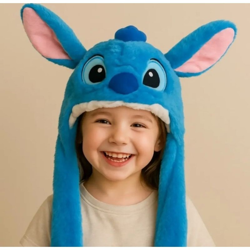 touca stitch gorra meixe levanta orelha com led
