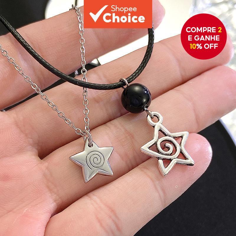 Estilo Europeu Americano Doce Legal Estrela De Cinco Pontas Vórtice Colar Simples Borla Corrente