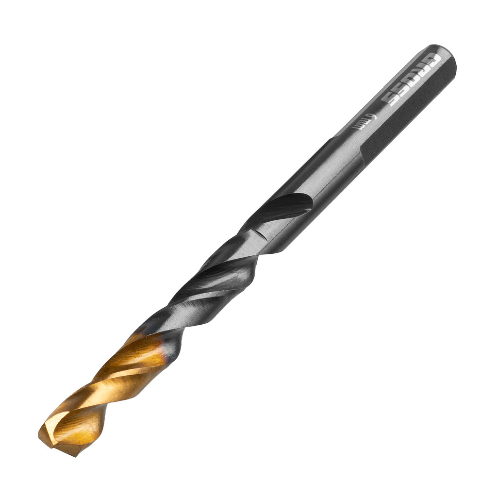 BROCA ACO RAPIDO PROFISSIONAL, NITRETO DE TITANIO, PARA METAL, 6MM, 2PCS // GROSS