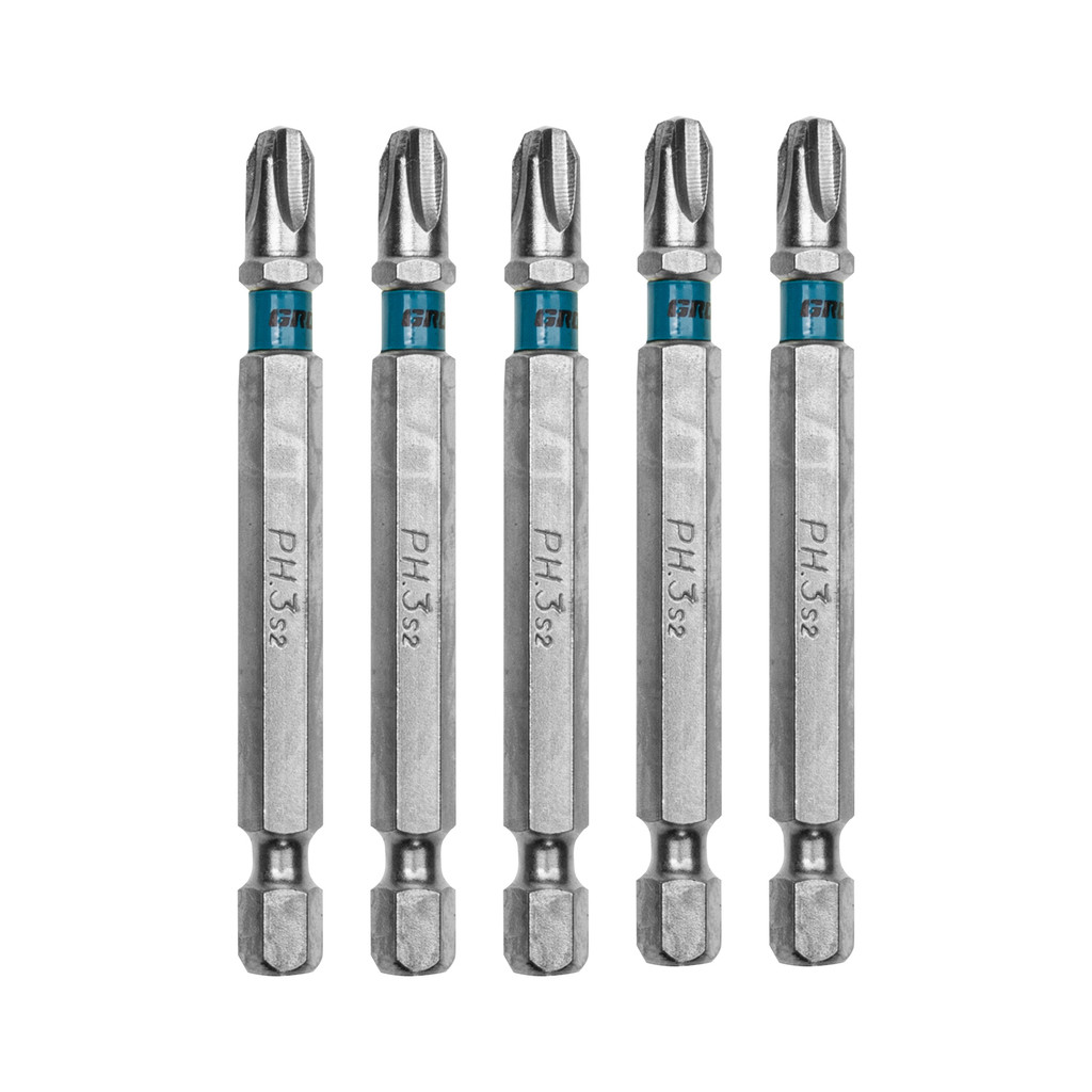BITS PHILLIPS PH3, ACO CROMO MOLIBDENIO, 70MM, 5PCS // GROSS
