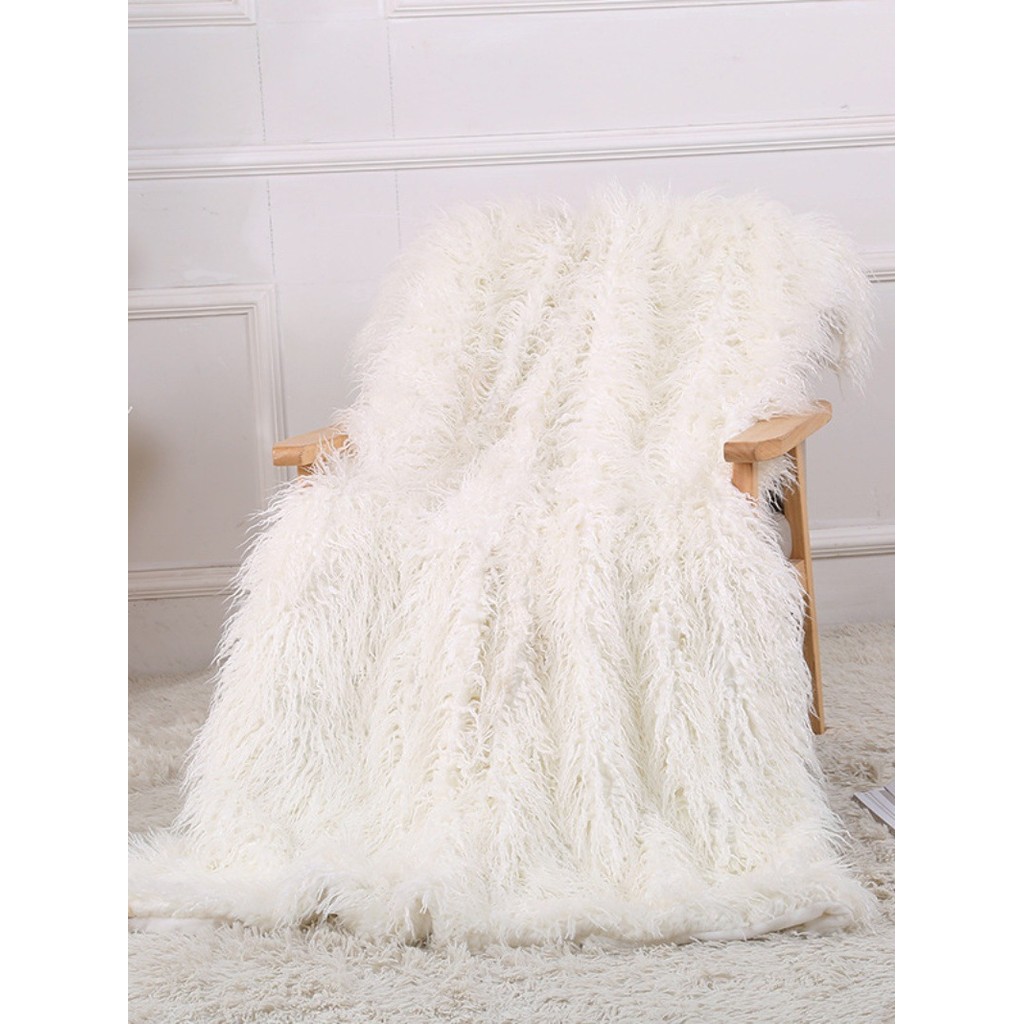 Ins cobertor de pelúcia cor sólida sala estar Nap cobertor duplo ar condicionado cobertor sofá flanela contador fotograf