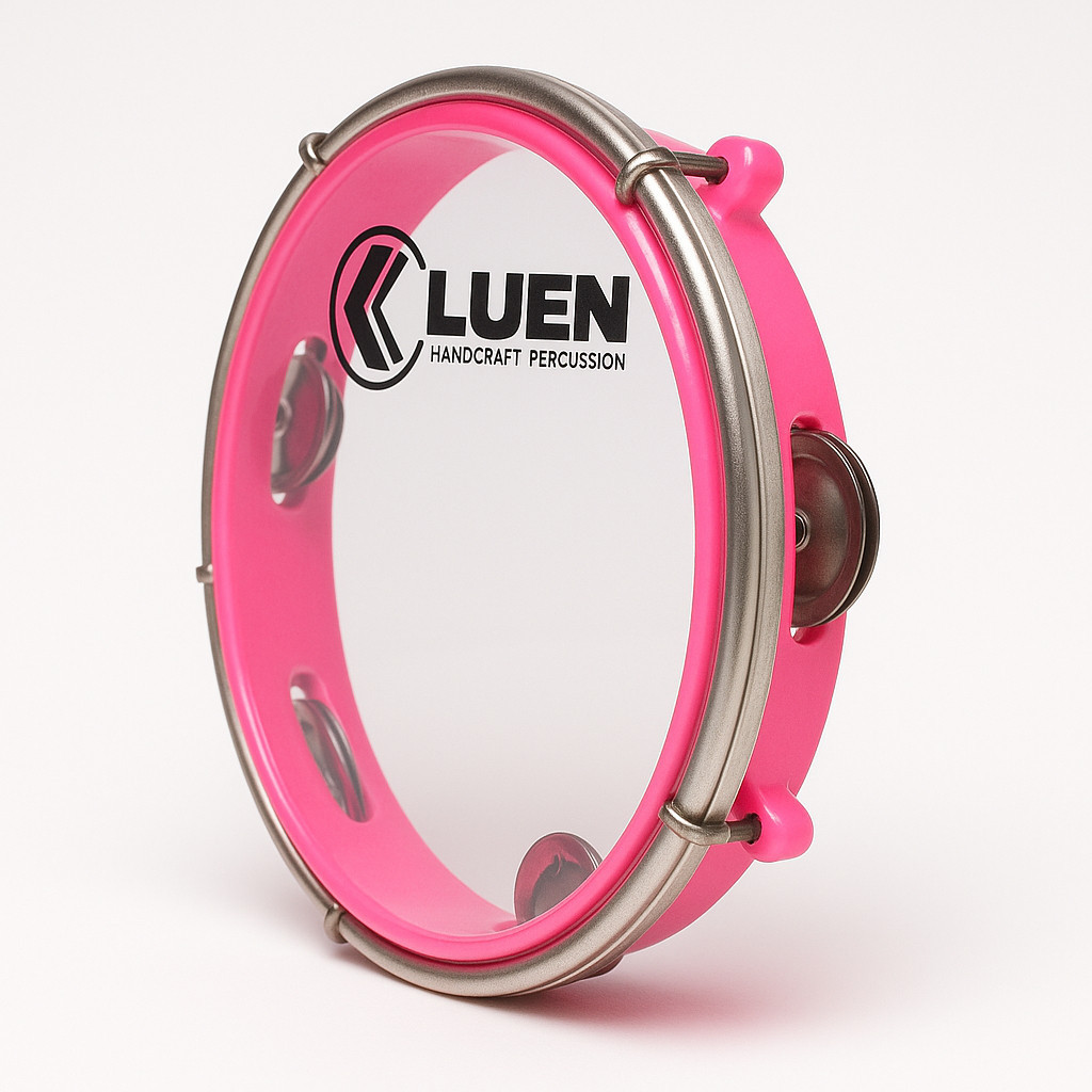Pandeiro Rosa LUEN 8 Polegadas - Som e Estilo Único!