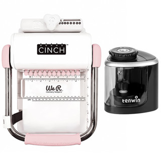 Encadernadora The Cinch Furo Quadrado + Apontador Elétrico Preto em Oferta na Shopee