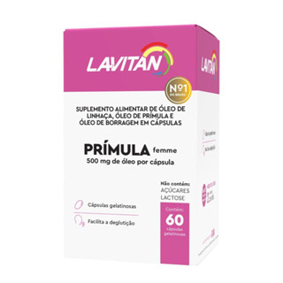 Suplemento Alimentar Lavitan Prímula Femme 500mg Com 60 Cápsulas Gelatinosas em Oferta na Shopee