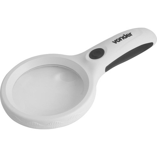Lupa Manual a Pilha com 1 LED UV azul e lente secundária de 22 mm Vonder