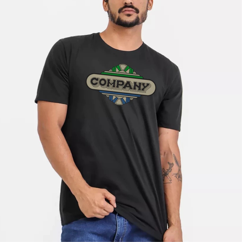 Camiseta Básica Estampada Company Anos 80 Unissex Exclusivo 100% Algodão Lançamento 2025 Plus Size Oversized Retro em Oferta na Shopee