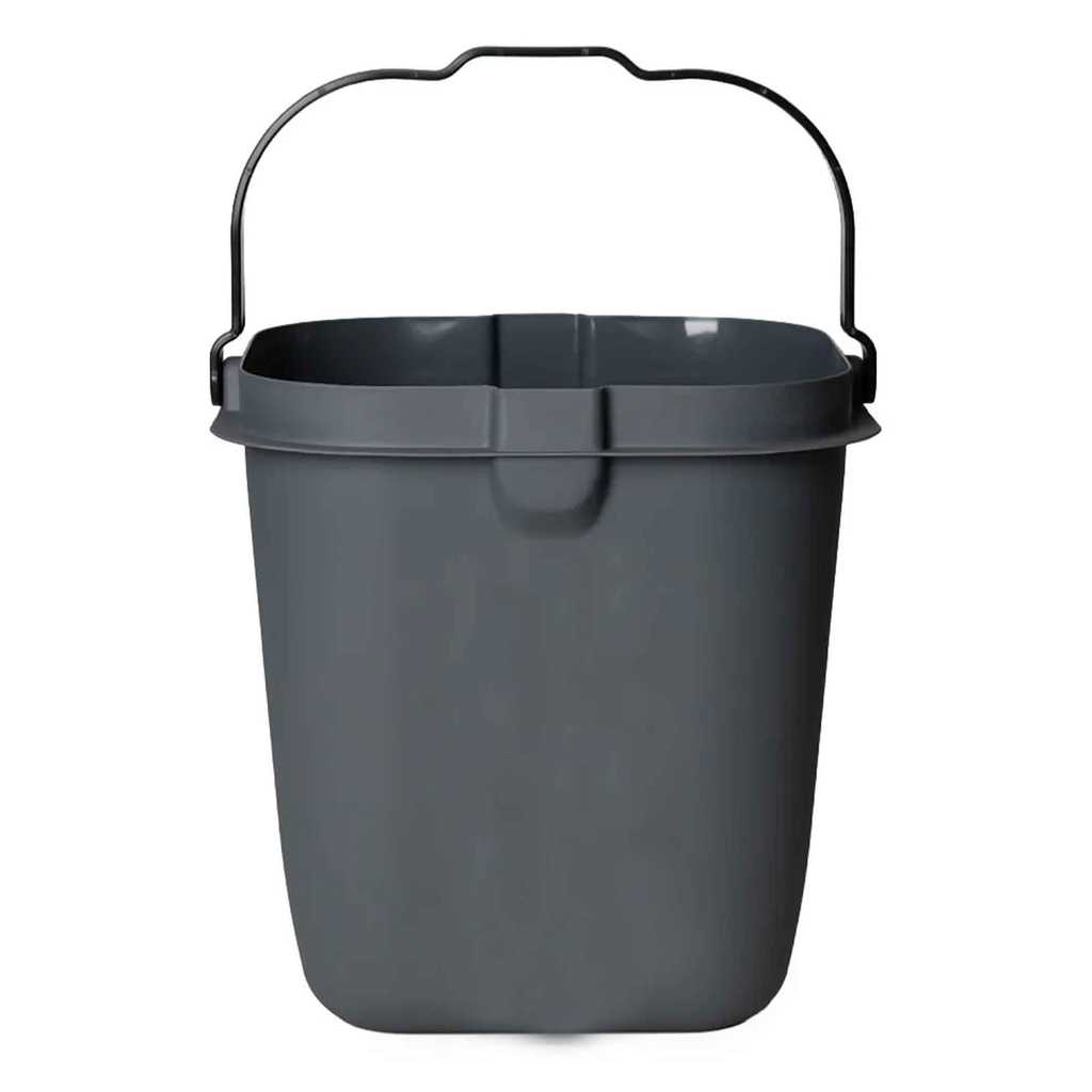 Balde Quadrado 15 Litros Premium Chumbo