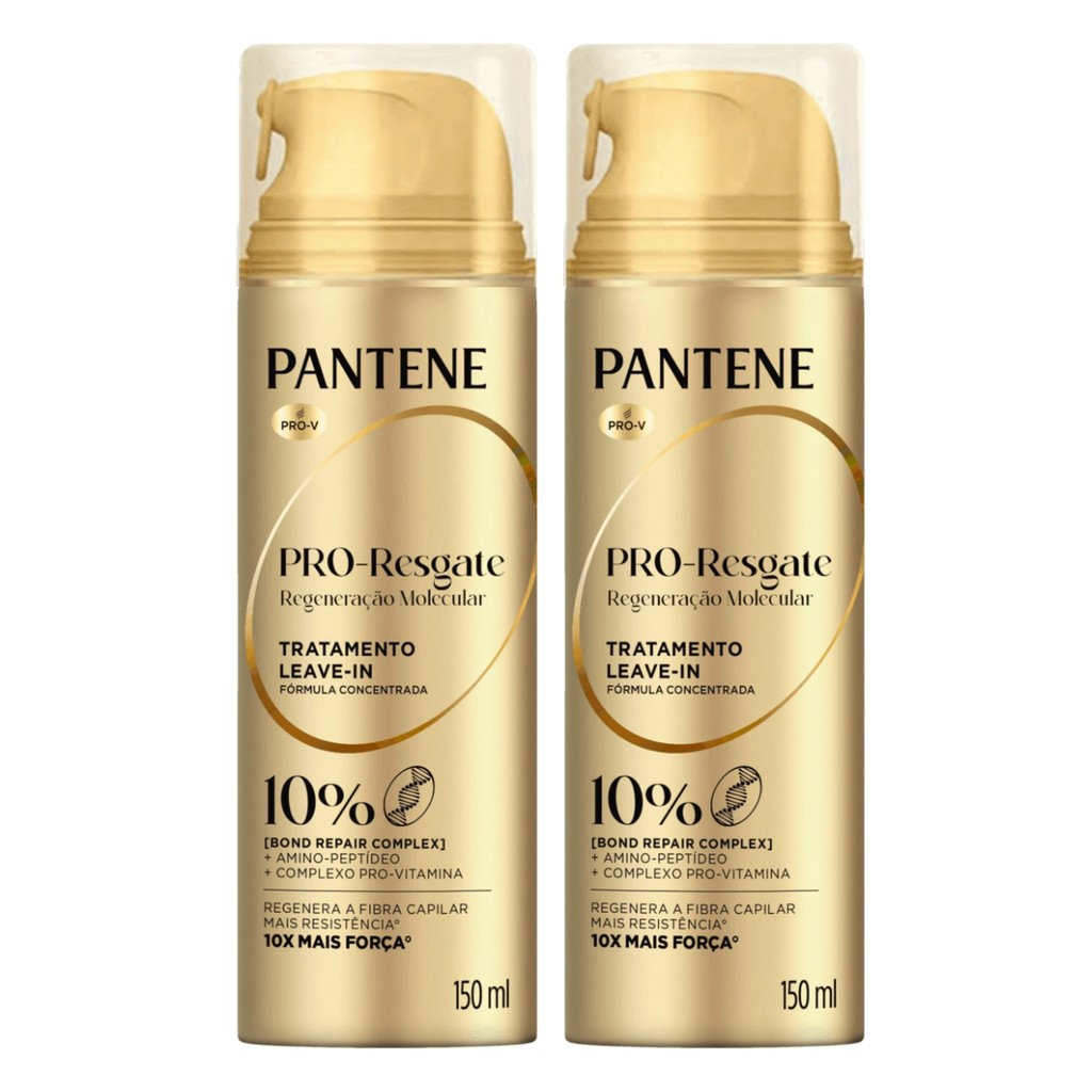KIT C/2 LEAVE IN REGENERAÇÃO MOLECULAR PANTENE BOND REPAIR 150ML em Oferta na Shopee