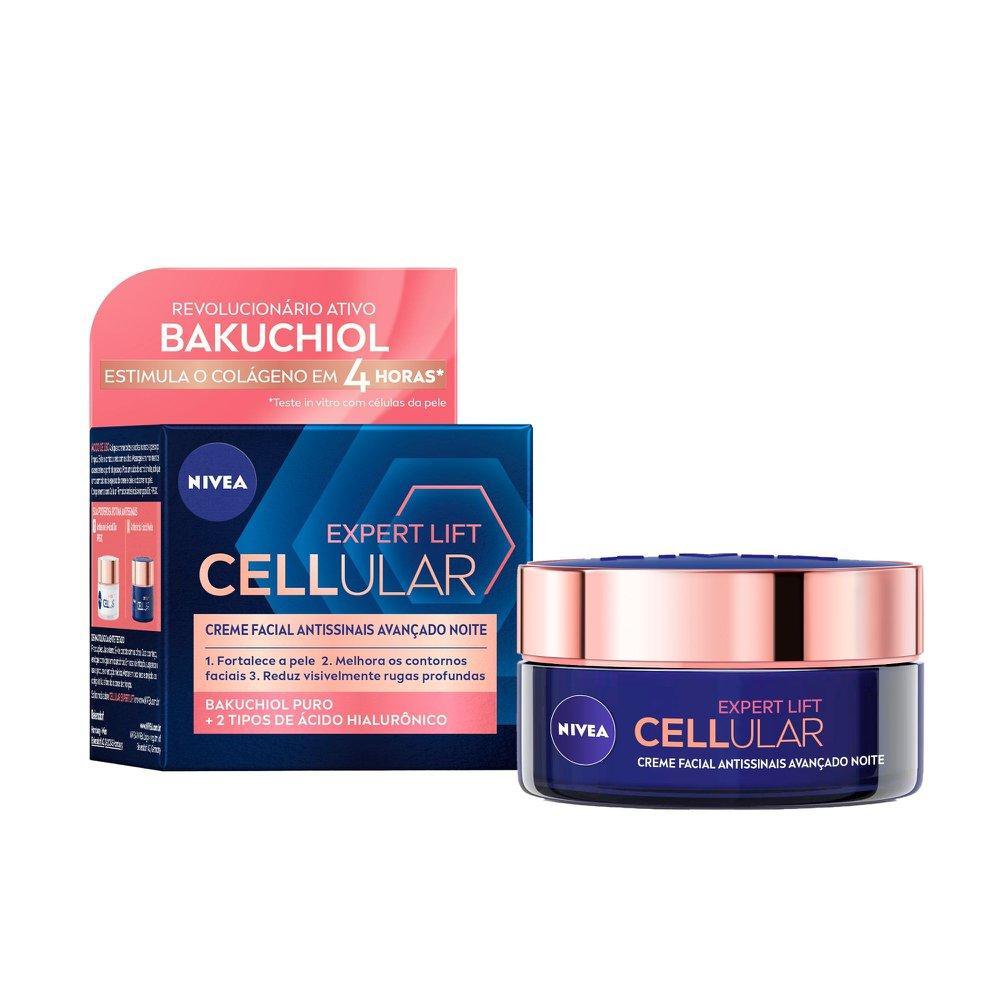 Creme Facial NIVEA Antissinais Cellular Lift Noite 50ml em Oferta na Shopee