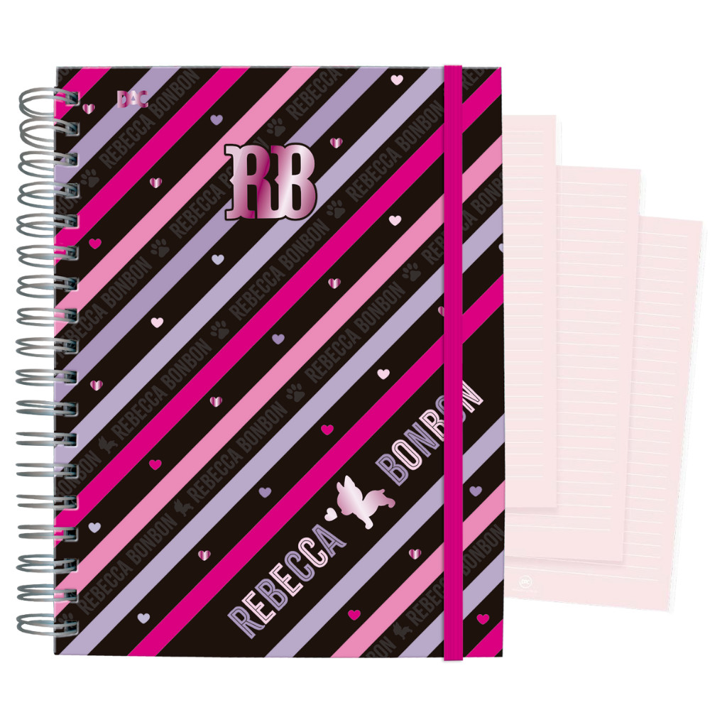 Caderno Smart Universitário 15 Divisórias Rebecca Bonbon 140 fls - DAC