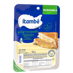 Itambé Queijo Mussarela Fatiado Zero Lactose 150g