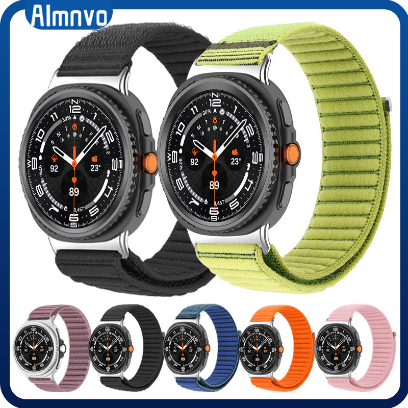 Pulseira Nailon for Relógio Smartwatch Samsung Galaxy Watch 8 40mm 44mm Watch 8 Classic 46mm Strap Band Acessórios