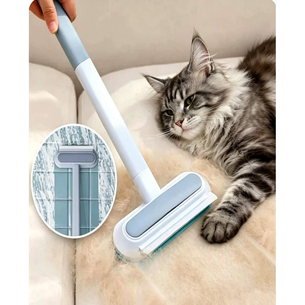 Escova 4 em 1 Removedor de Pelos de Pet Multifuncional para Roupas, Sofá, Tapete