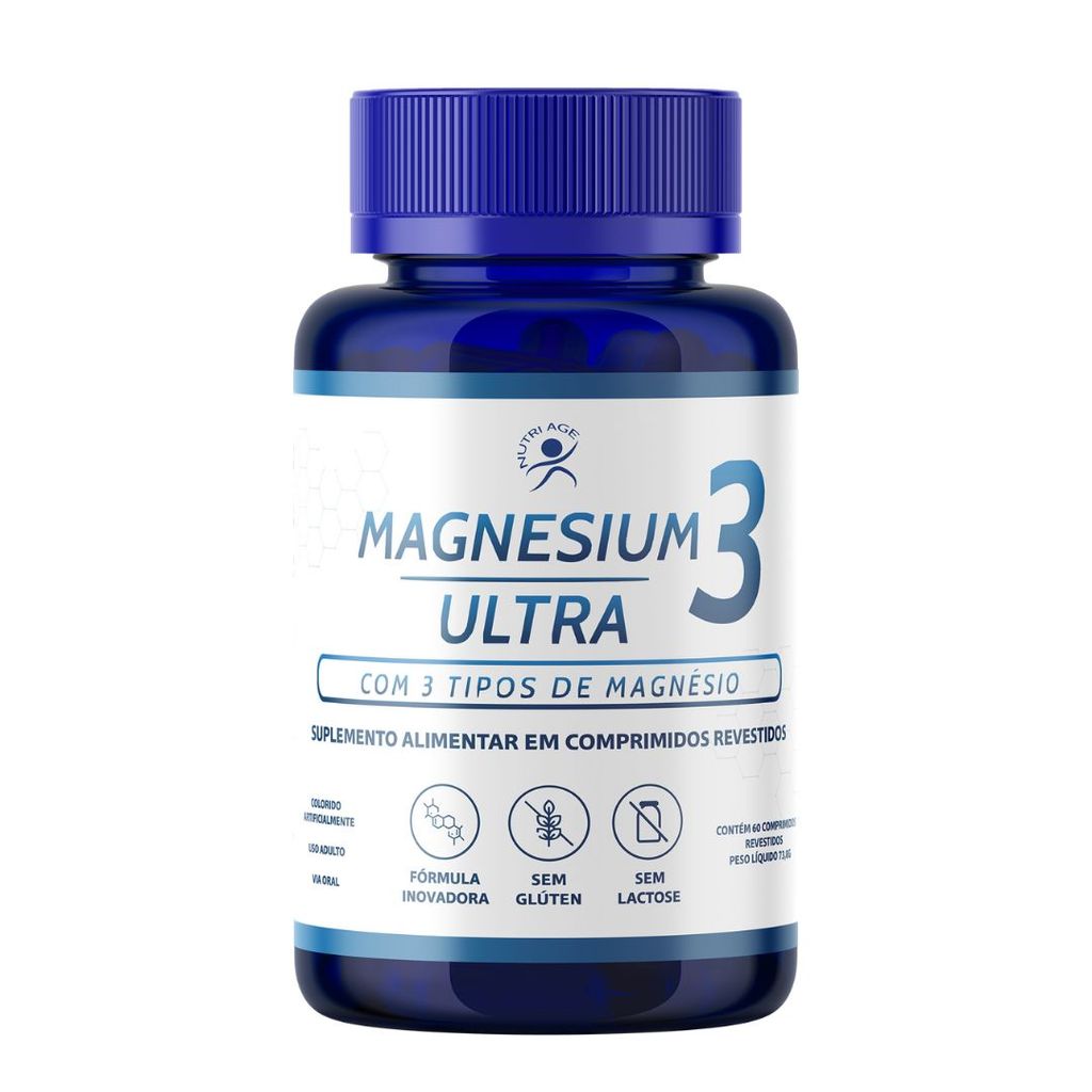 Magnesium 3 Ultra Dimalato, Taurato, Quelado Nutriage C/60