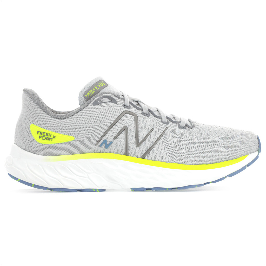 Tênis New Balance Fresh Foam X Evoz V3 Cinza e Amarelo - Masculino