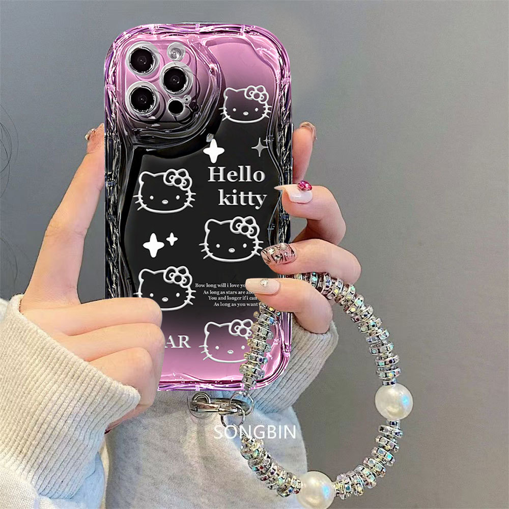 Para Redmi 15C 14C 15 13 12 12C 13C Nota 13 Note12 Pro 11 10s Roxo Kitty Gradien