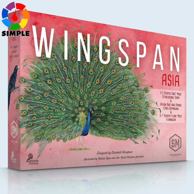 Stonemaier Games: Wingspan Asia | Standalone Game or Expansion to Wingspan (Base Game) | Great for Solo Play or 2 Player