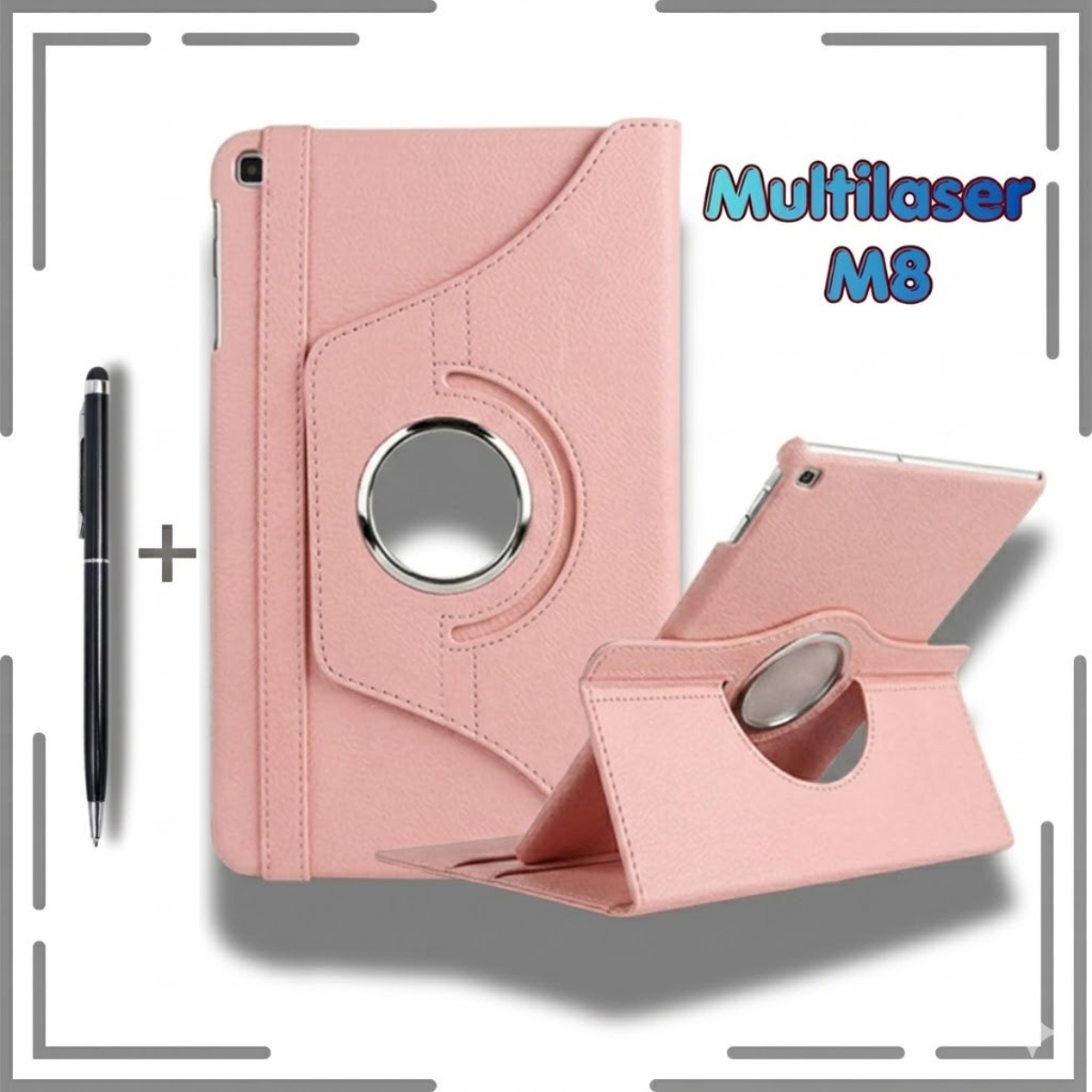 Capa + Caneta Touch compatível com Tablet Multilaser M8