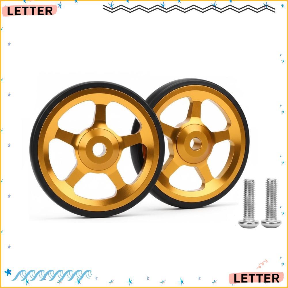 Carta 2 Pcs Bicicleta Dobrável Roda Fácil , Liga De Alumínio , Para Brompton