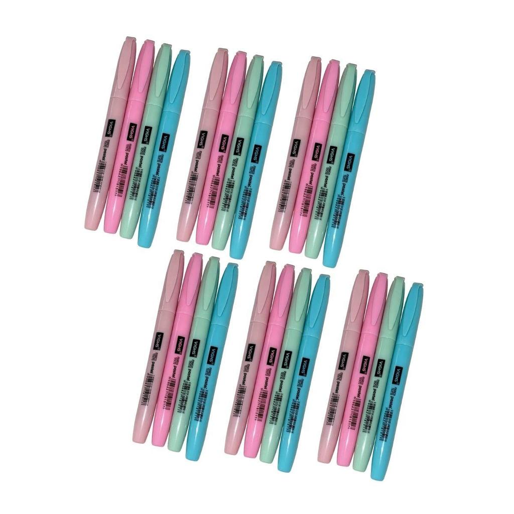 24 Unidades Marca Textos Vighs Pastel