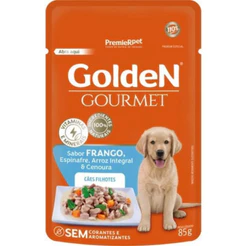 Ração Úmida Golden Gourmet para Cães Filhotes Sabor Frango 85g