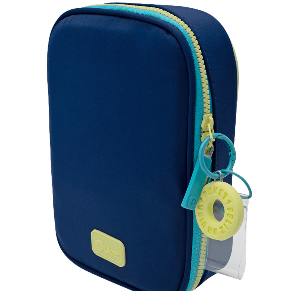 Estojo Grande Azul Marinho Menino Lançamento - Puket em Oferta na Shopee