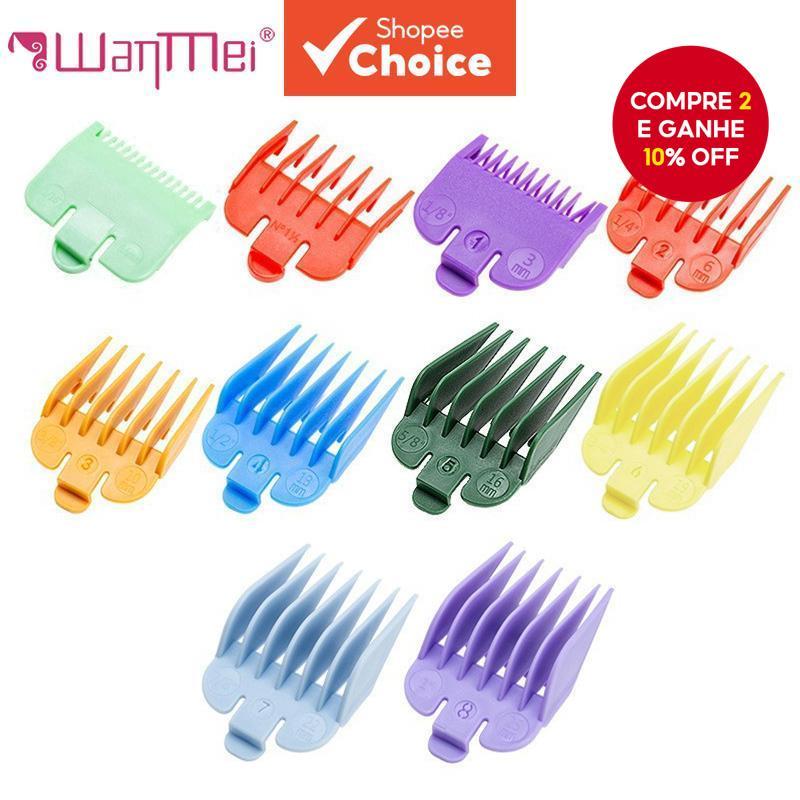 Oito Ou Dez Peças Conjunto Universal Cortador De Cabelo Limite Pentes Guia Acessório Acessórios De Barbear , Pente Profi