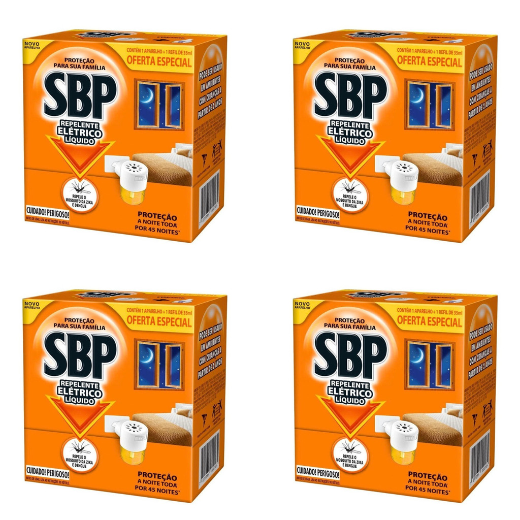 SBP 32 ml Noturno Kit 4 Aparelho e Refil Elétrico