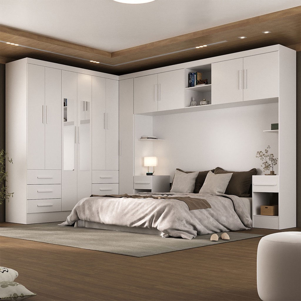 Guarda-Roupa Modulado Soberano 11 Portas 8 Gavetas com Espelho - Panorama Móveis em Oferta na Shopee