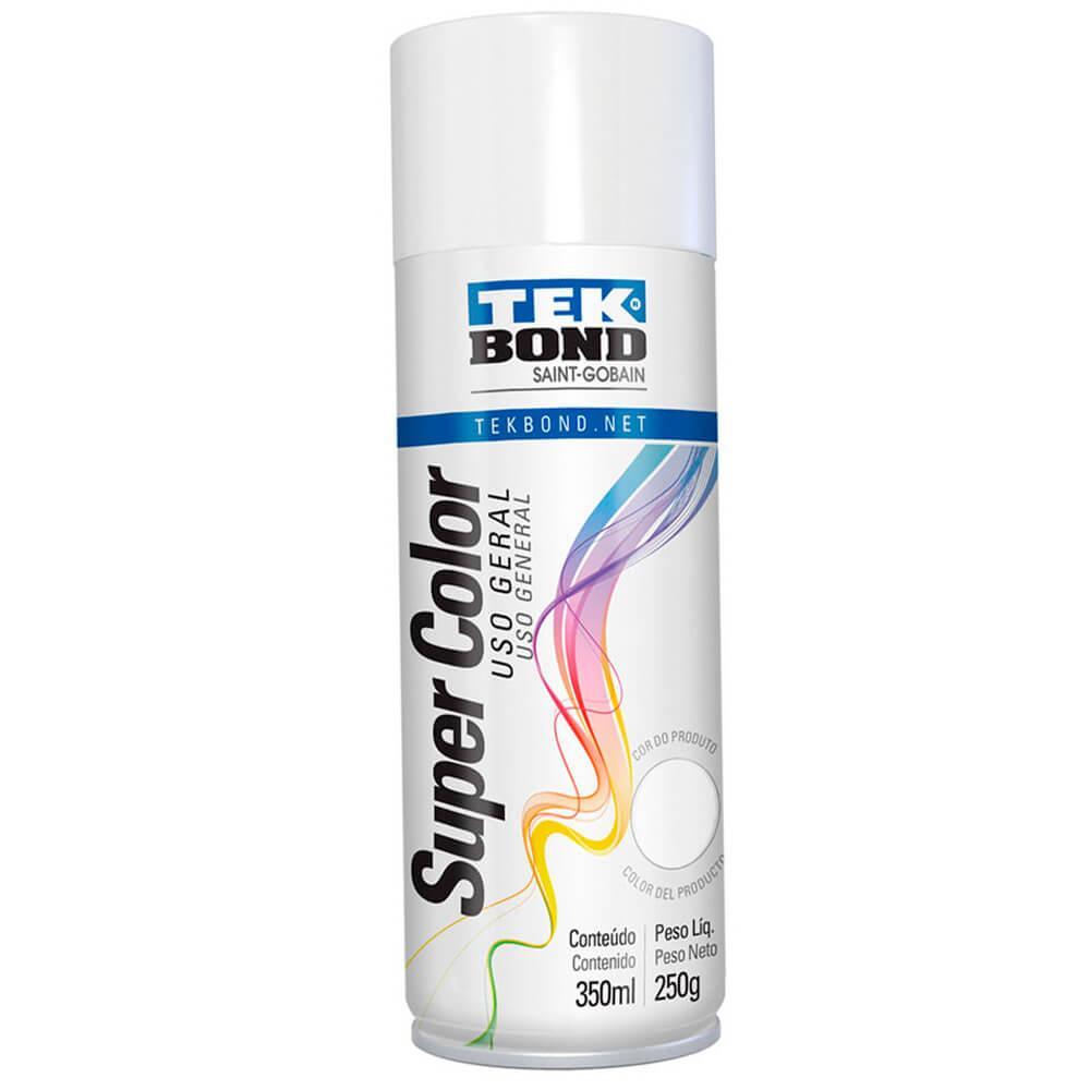 Tinta Spray Uso Geral Branco Brilhante 350ml / 250g Tekbond em Oferta na Shopee