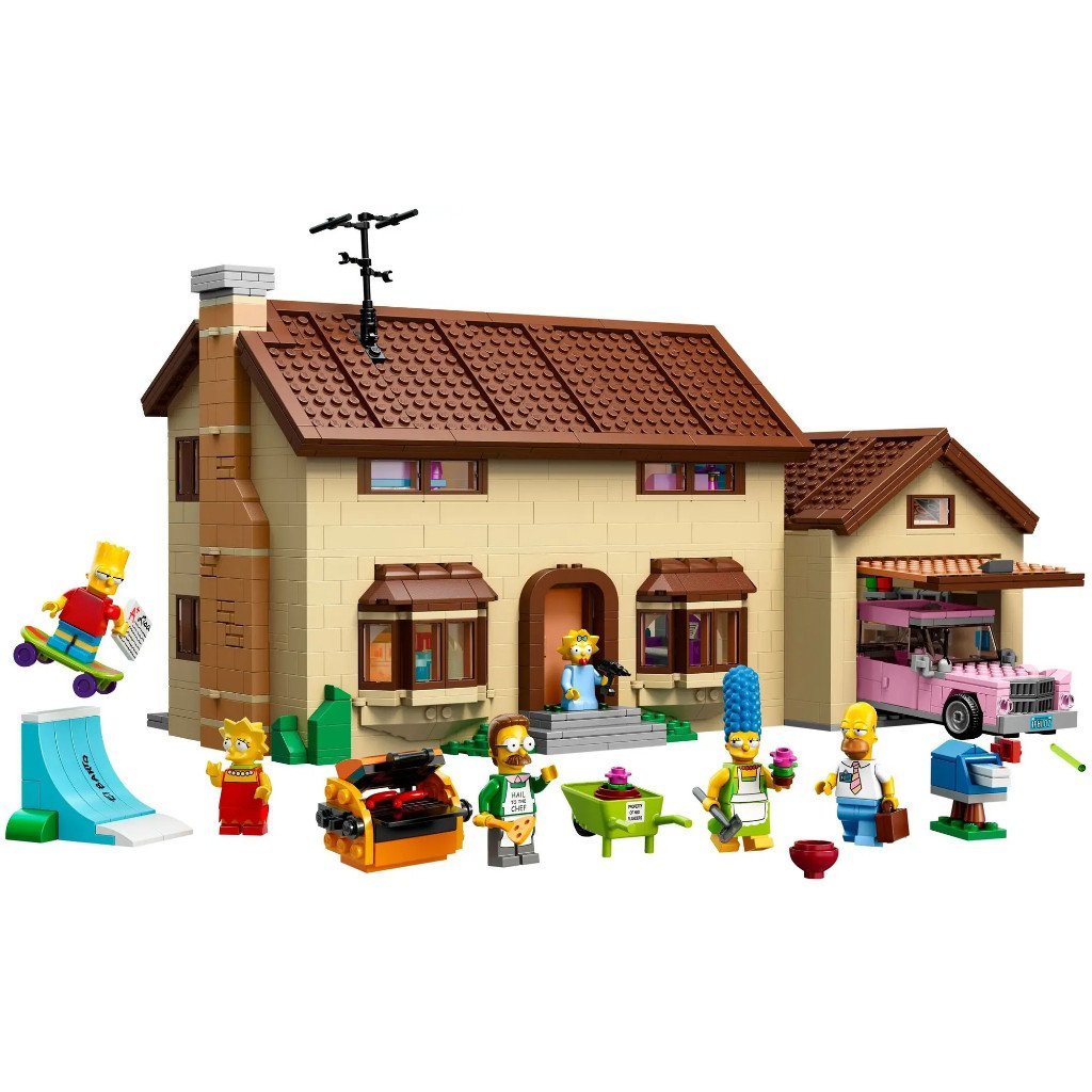 2523 Unidades |     Blocos de Construção da Casa dos Simpsons Brinquedos Educativos Compatíveis com Lego Presentes para