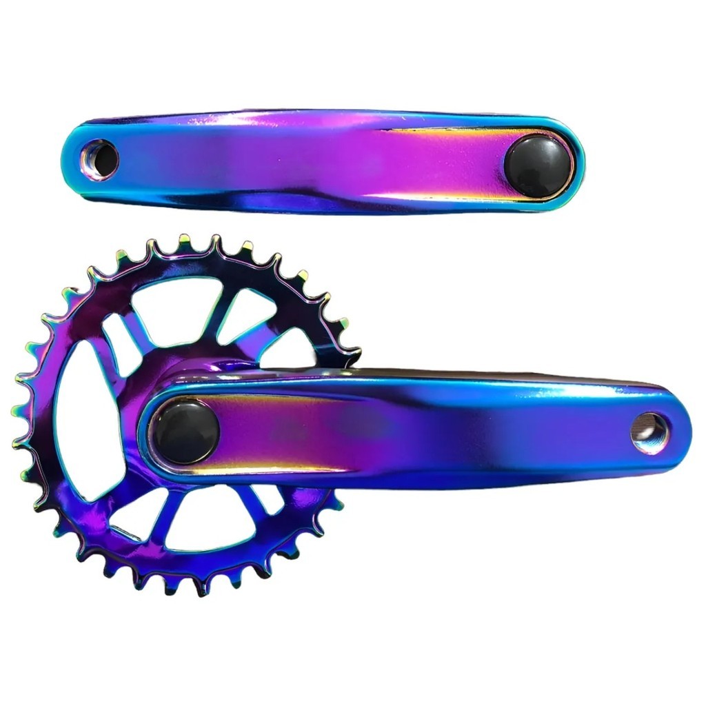 Pedivela Single 170mm 34D Camaleão Coroa Fixa Bike Mtb Grau em Oferta na Shopee