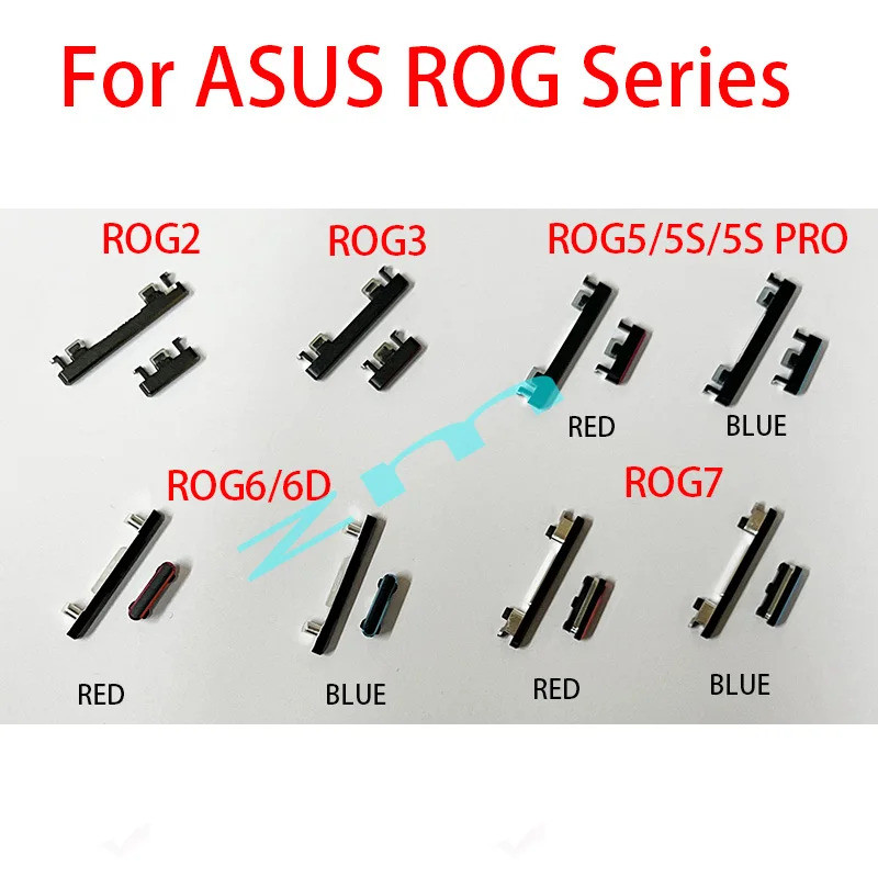 Para ASUS ROG Telefone 2 3 5 6 7 ROG2 Rog3 Rog5 ROG7 Ligar/Desligar Botões De Volume Teclas Laterais Peça De Reposição Z