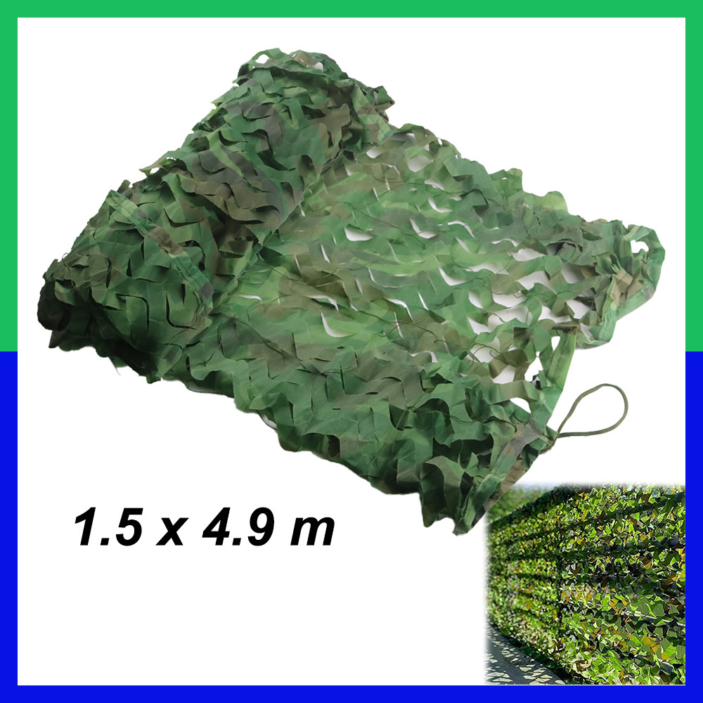 Selva Rede de camuflagem,para decoração pátio,guarda-sol,acampamento,fazenda,abrigo de carro ocultação,1,5 x 4,9 m
