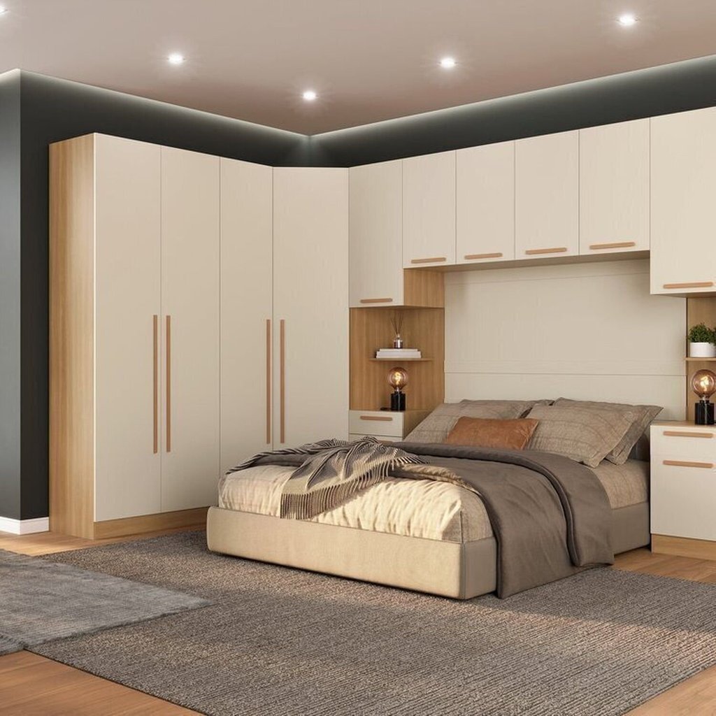 Guarda-roupa Modulado Canto 6 Peças San Diego