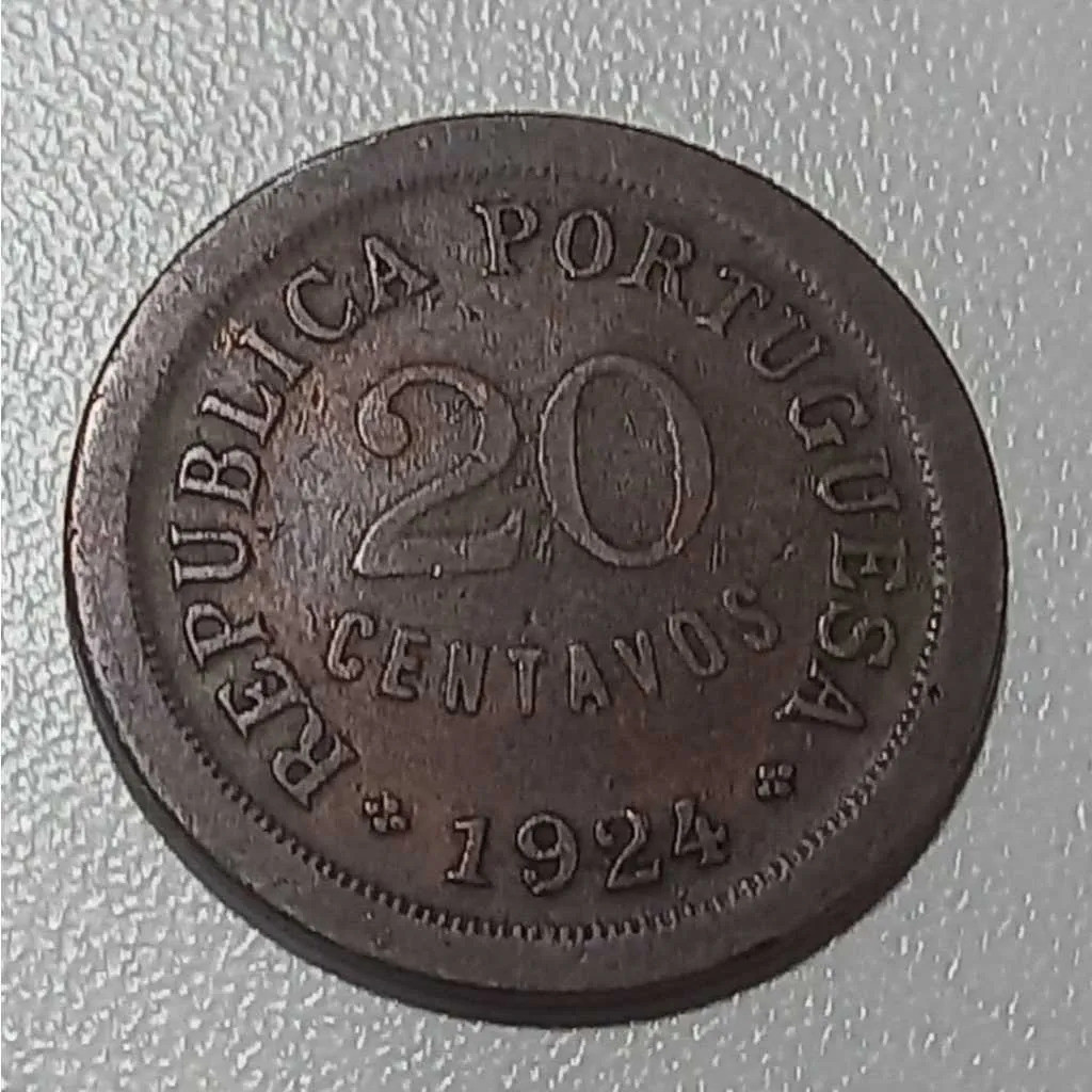 País: Portugal 1924 - 20 Centavos - Elimatec Moedas Antigas