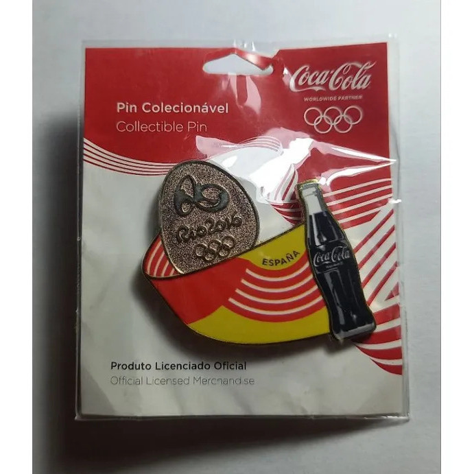 Pin Oficial Coca-cola Olimpiadas Rio 2016 - Espanha.elimatec