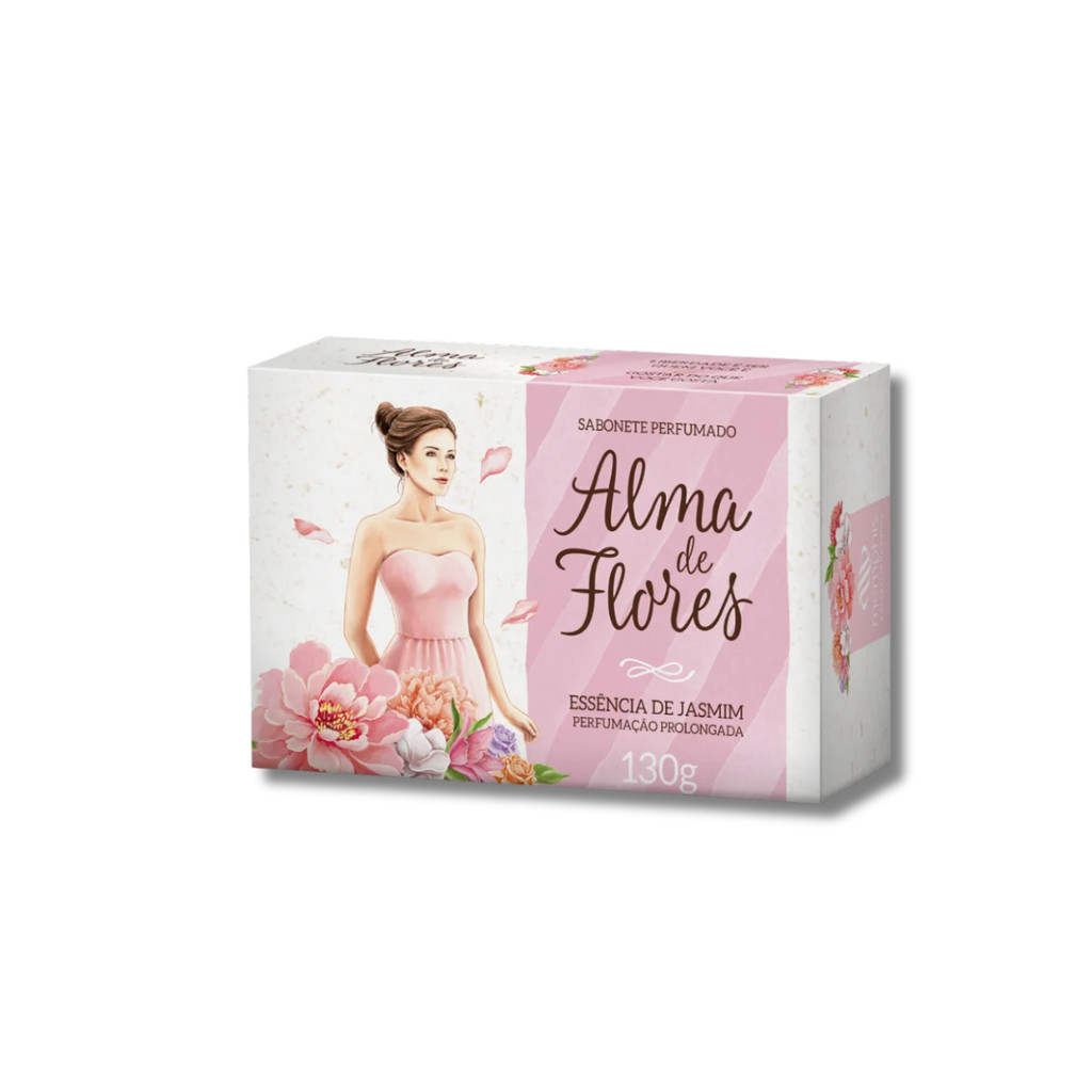 Sabonete Alma de Flores Jasmim 130g Alma De Flores
