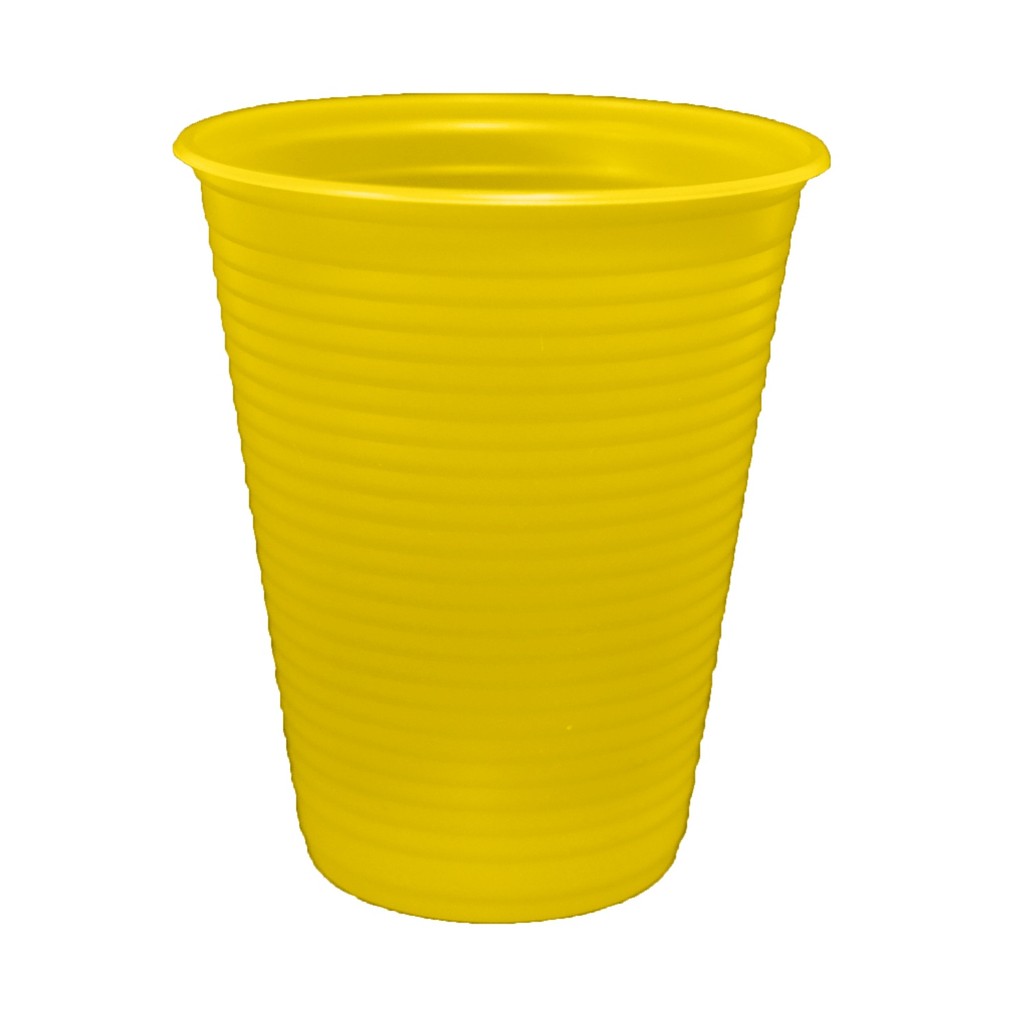 Copo Descartável 200mL 50 Unidades Amarelo - Bello Festas
