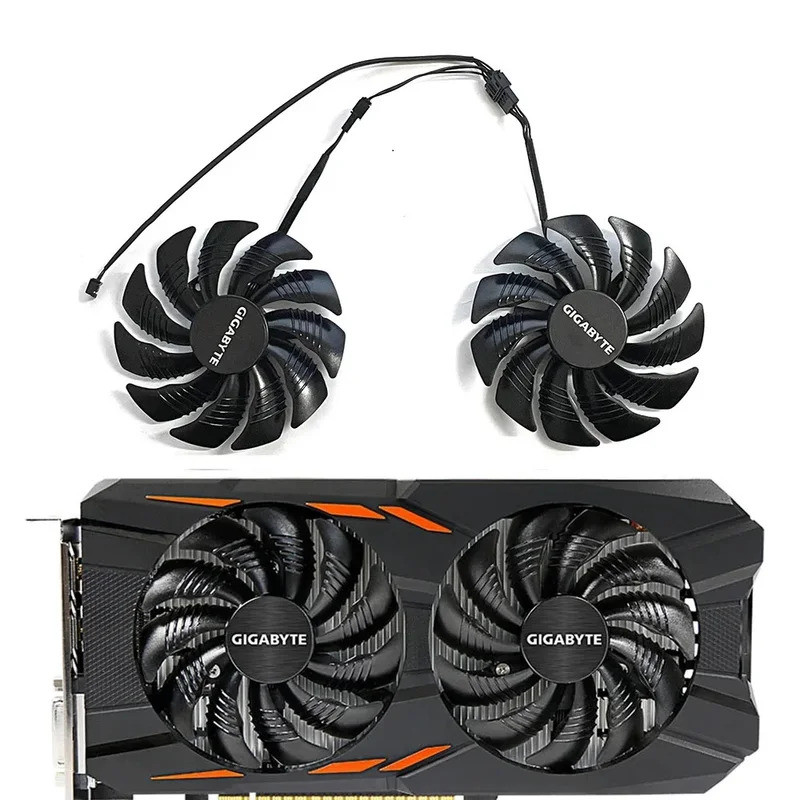 PLD09210S12HH 88Mm DC 12V 4PIN 0.5A Para Gigabyte Geforce Gtx 1050 G1 1060 Aorus Radeon Rx 580 570 470 480 GTX960