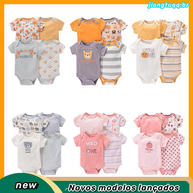 Lucky baby body recém nascido algodão / 4Pcs body bebê menino or menina / kit body bebe