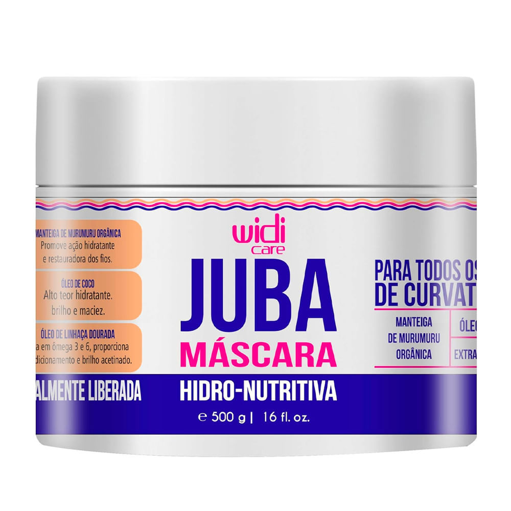 Máscara De Tratamento Widi Care Juba Hidro Nutritiva 500g