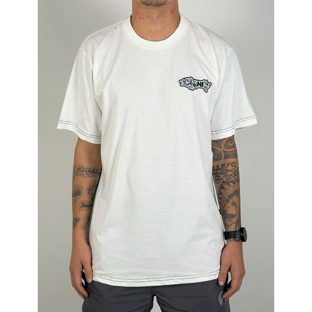 Camiseta Chronic Tag Change Bordado - Off White