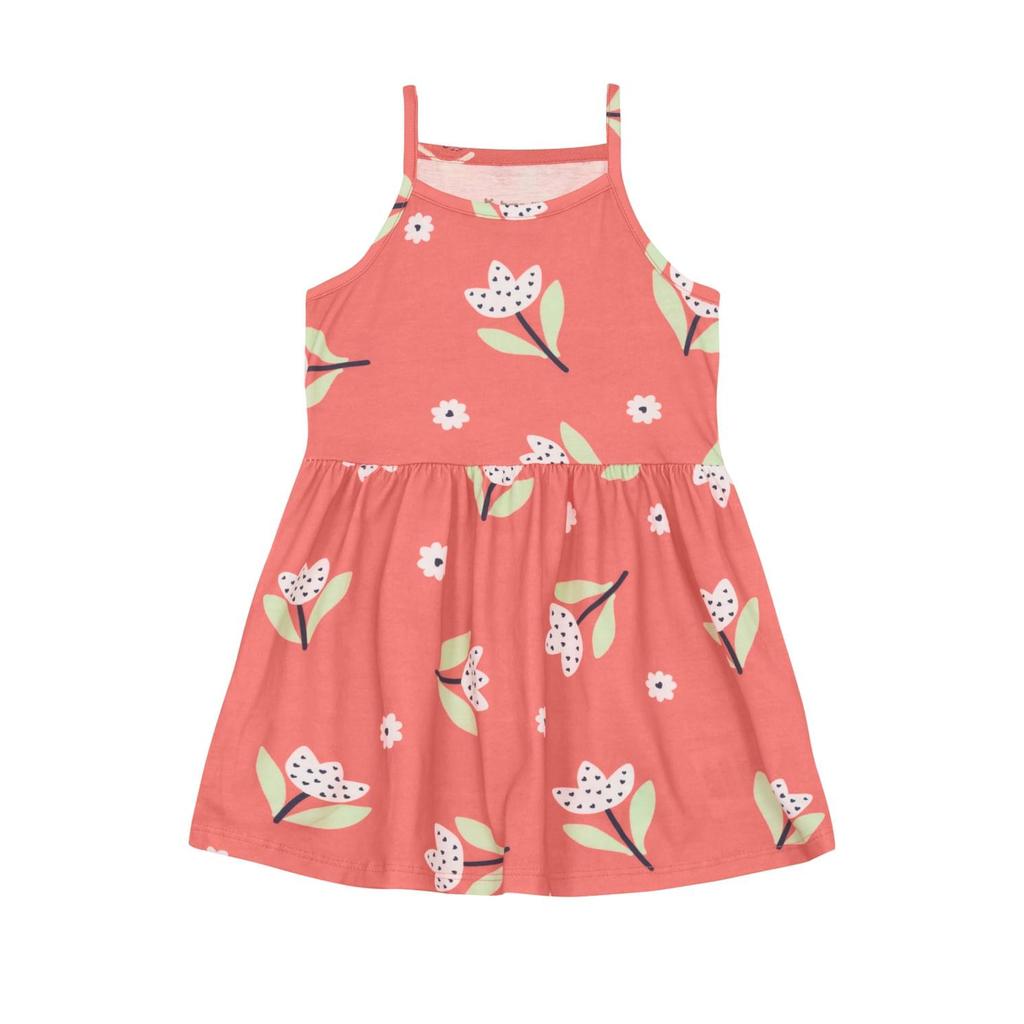 Vestido infantil menina em malha Brandil